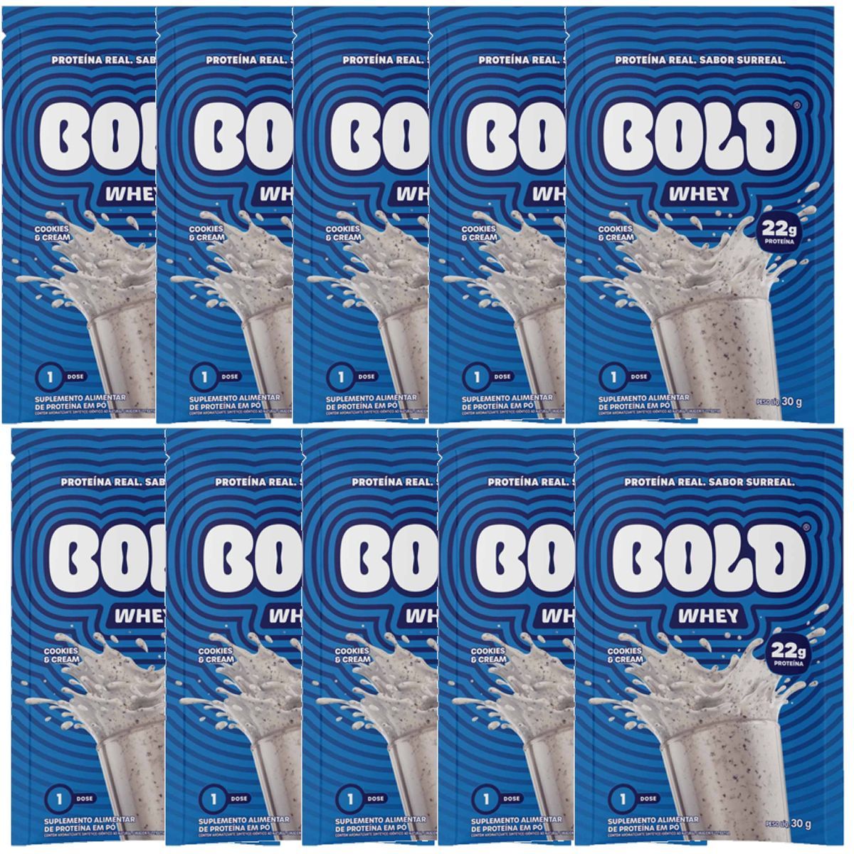 Bold Whey - 10 Sach�s 30g Cookies - Bold