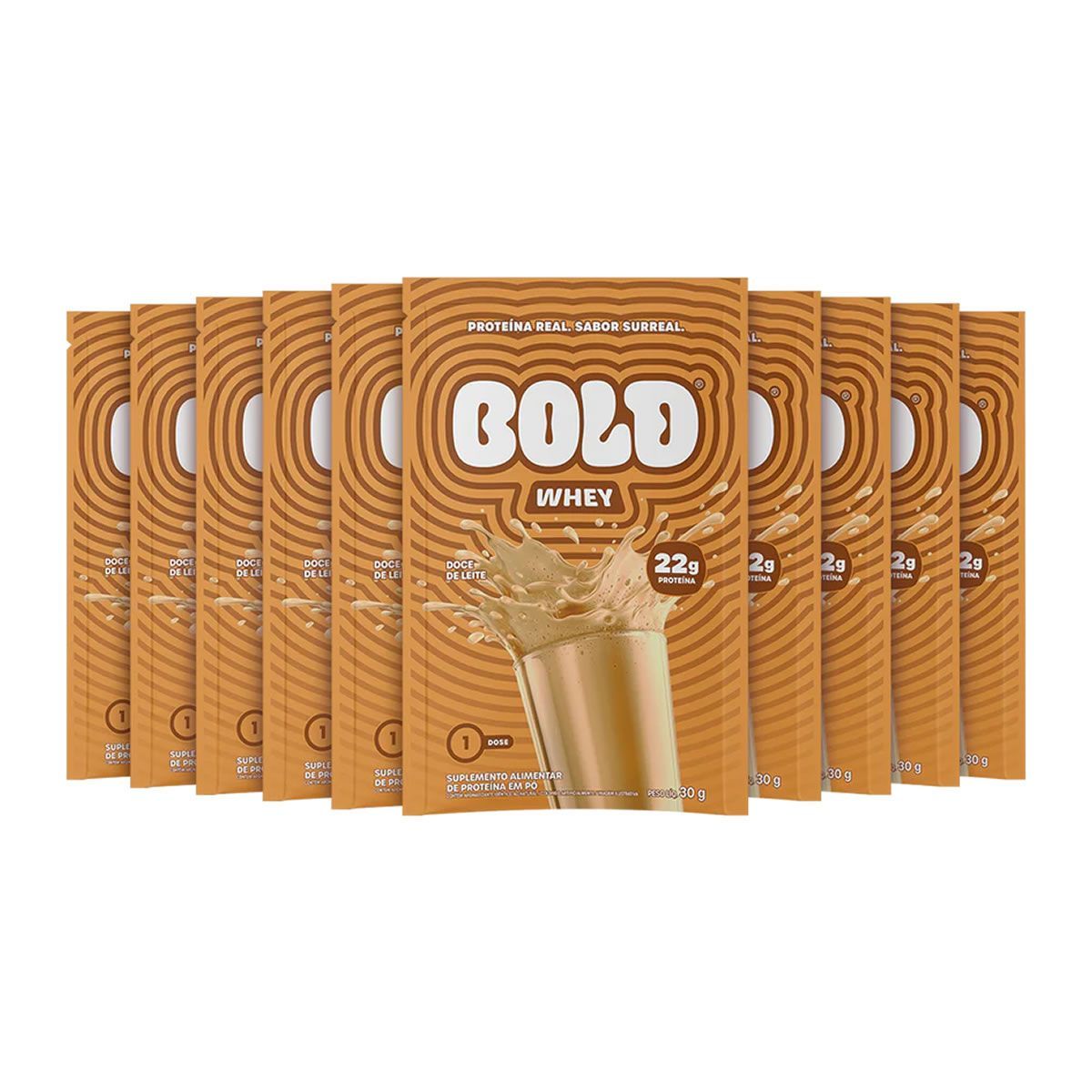Bold Whey - 10 Sach�s 30g Doce de Leite - Bold