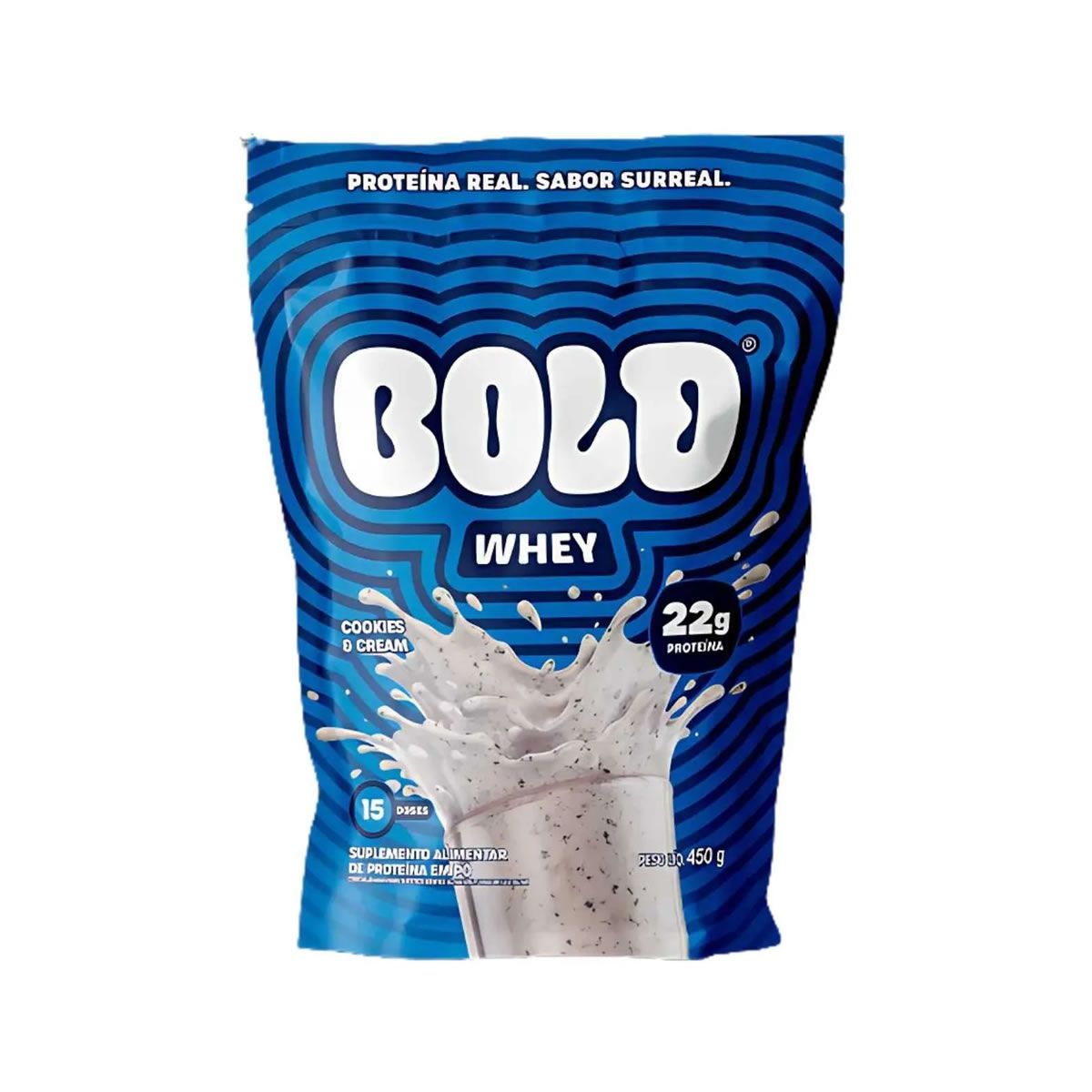 Bold Whey - 450g Refil Cookies e Cream - Bold