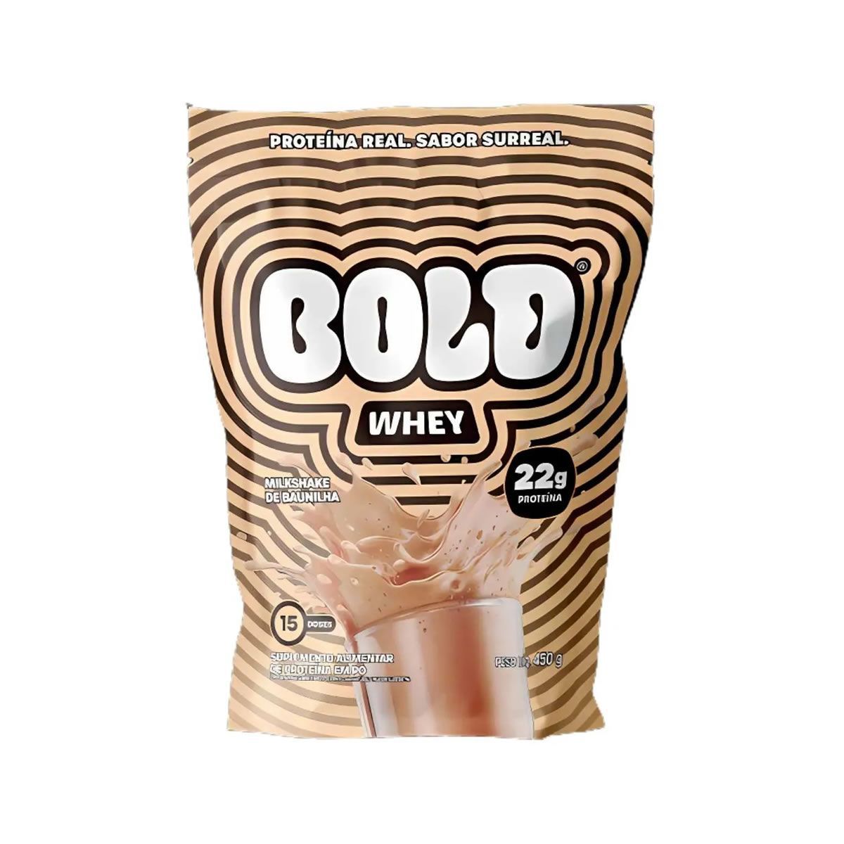 Bold Whey - 450g Refil Milkshake de Baunilha - Bold