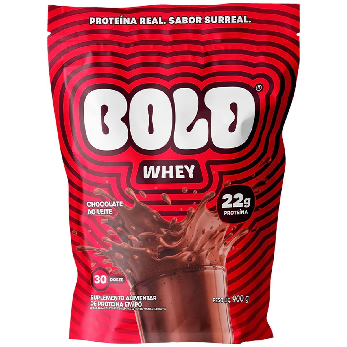 Bold Whey - 900g Refil Chocolate ao Leite - Bold