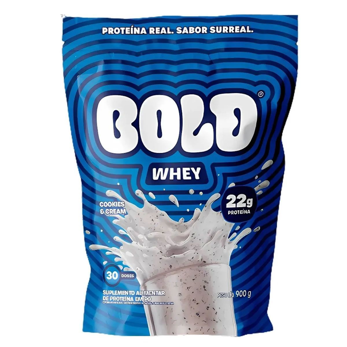 Bold Whey - 900g Refil Cookies e Cream - Bold
