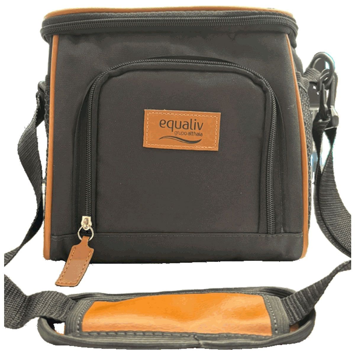 Bolsa T�rmica Premium - Marrom e Preto - Equaliv