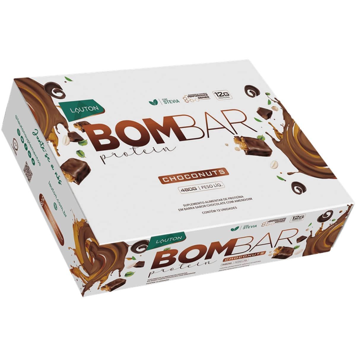 Bombar Protein - 12 Unidades 40g Choconuts - Lauton Nutrition