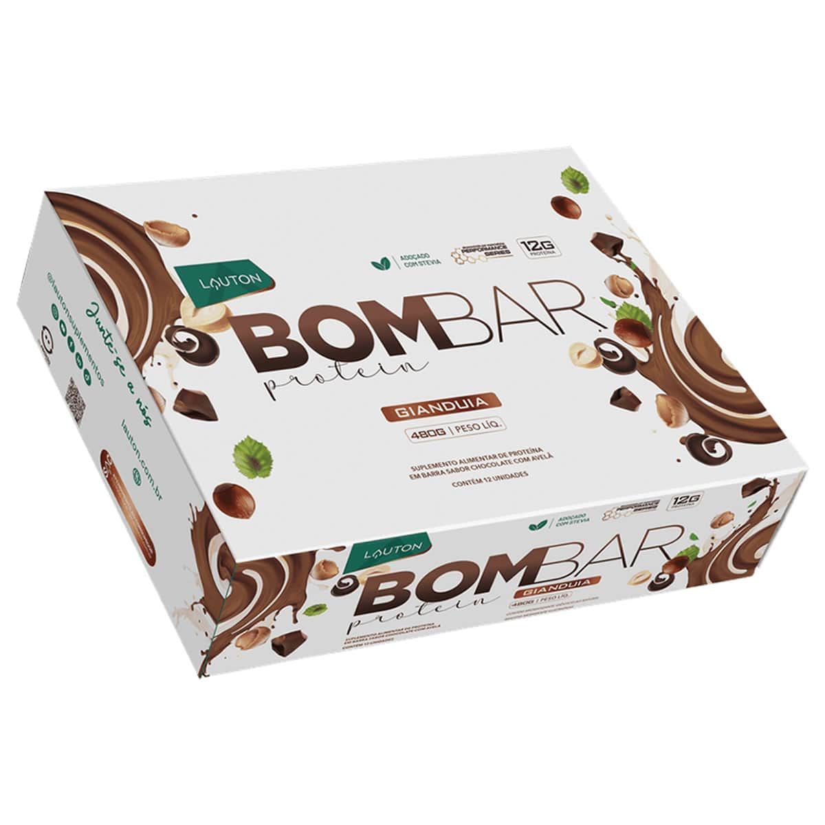 Bombar Protein - 12 Unidades 40g Gianduia - Lauton Nutrition*** Data Venc. 10/06/2025