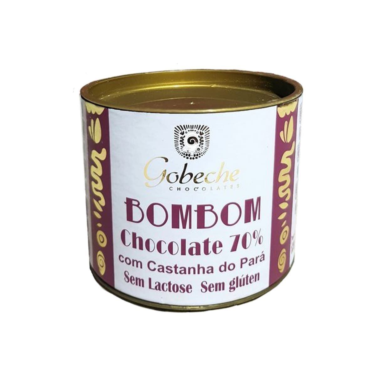 BomBom Chocolate 70% - 120g Com Castanha do Par� - Gobeche