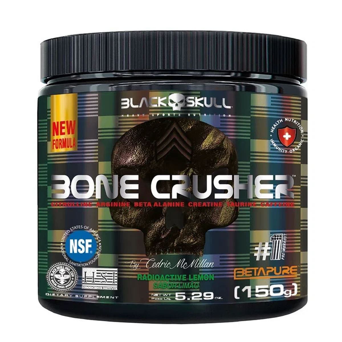 Bone Crusher Nova F�rmula - 150g Lim�o - Black Skull*** Data Venc. 30/04/2025