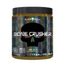 Bone Crusher Pre Workout Peanut Butter - 500g Caf� - Black Skull