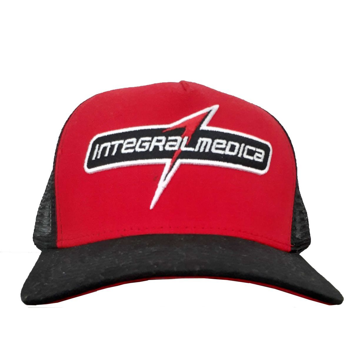 Bon� Trucker Preto e Vermelho - IntegralM�dica