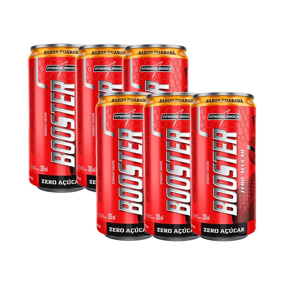 Booster Energy And Focus - 6 Latas 269ml Guaran� - Integral M�dica*** Data Venc. 29/08/2026