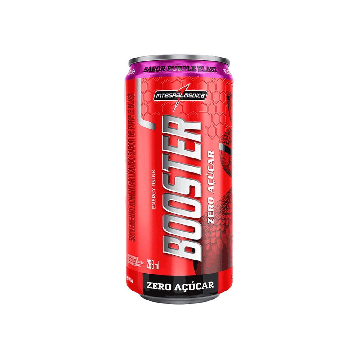 Booster Energy Drink - 1 Unidade 269ml Purple Blast - Integral M�dica