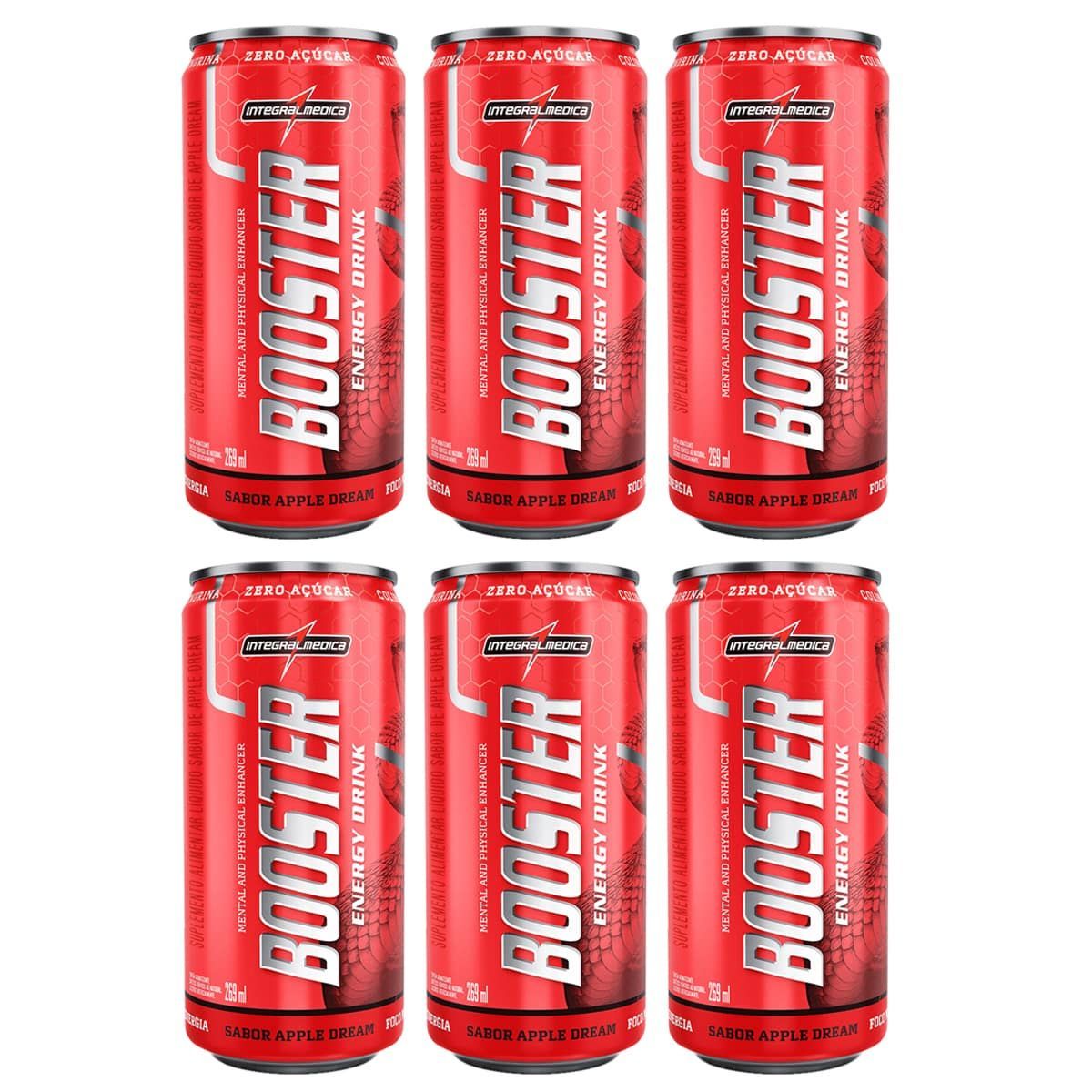 Booster Energy Drink - 6 Unidades 269ml Apple Dream - IntegralM�dica*** Data Venc. 07/11/2023