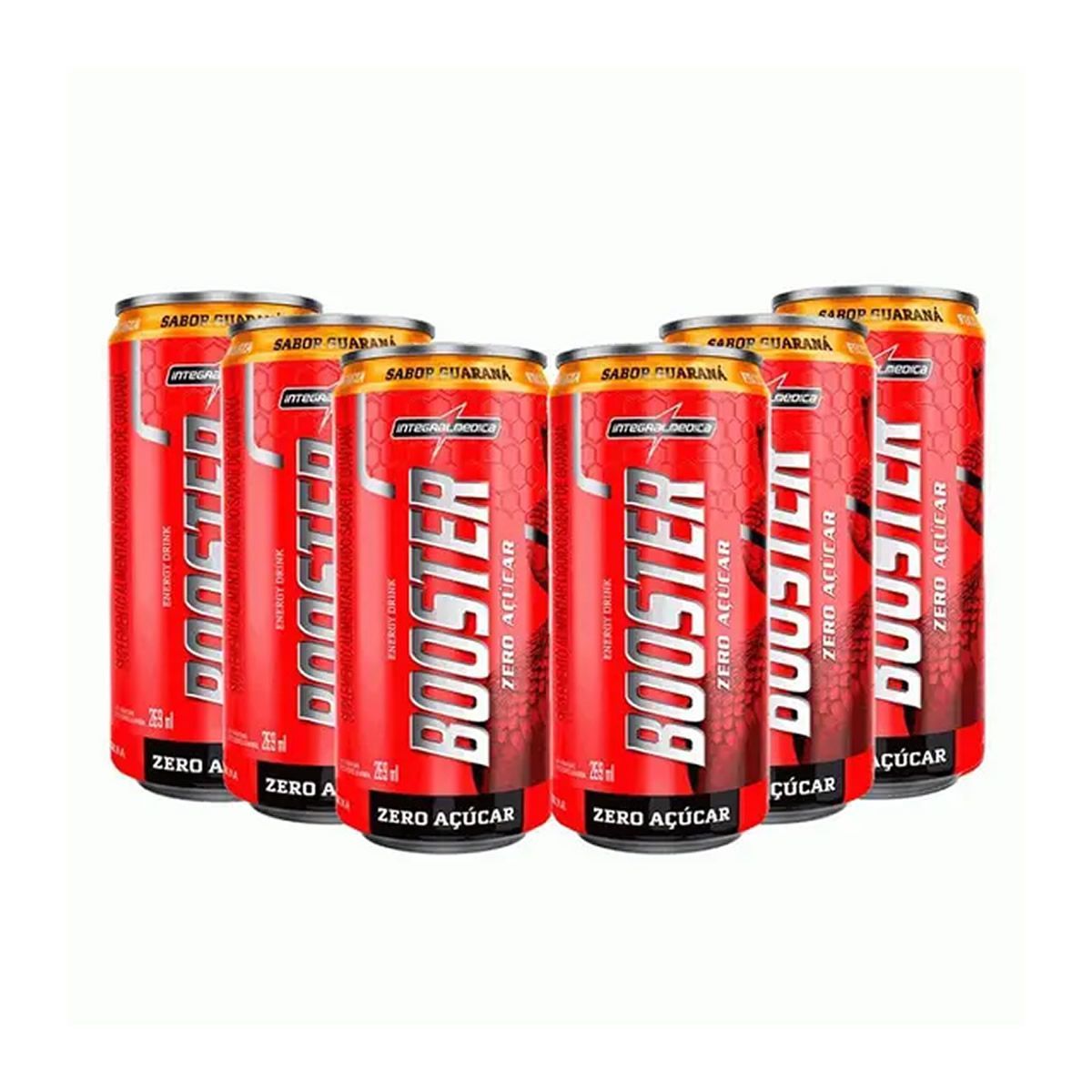 Booster Energy Drink - 6 Unidades 269ml Guaran� - Integral M�dica