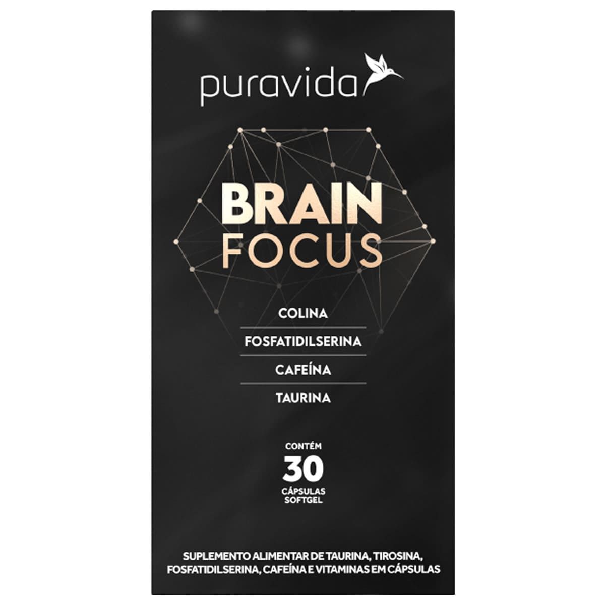 Brain Focus - 30 C�psulas - Puravida