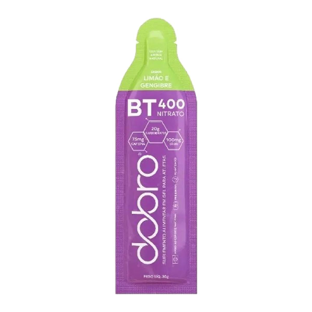 BT Nitrato Gel Cafe�na - 1 Sach� 30g Lim�o e Gengibre - Dobro