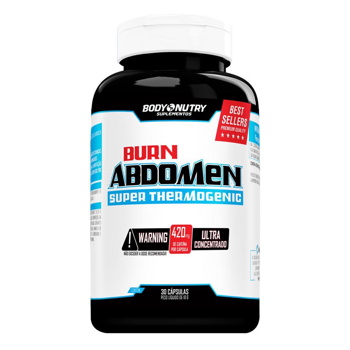 Burn Abdomen - 30 C�psulas - Body Nutry*** Data Venc. 15/02/2024