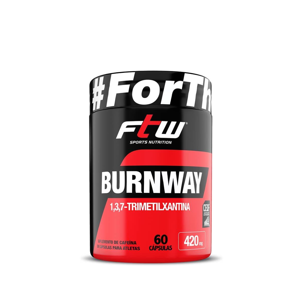 Burnway - 60 C�psulas - FTW*** Data Venc. 30/04/2024