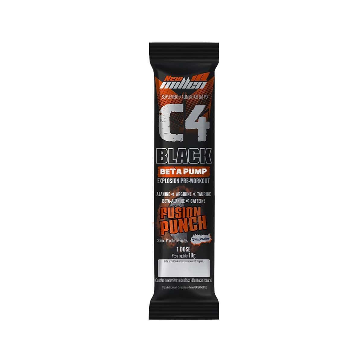 C4 Black Beta Pump Explosion - 1 Sach� 10g Fruit Punch - New Millen