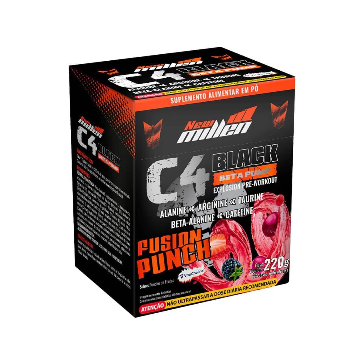 C4 Black Beta Pump Explosion - 22 Sach�s 10g Fruit Punch - New Millen