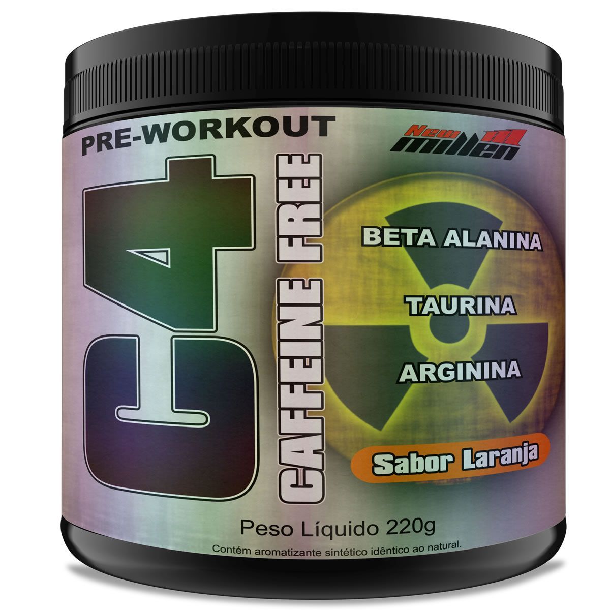 C4 Caffeine Free Pre-Workout - 220g Laranja - New Millen