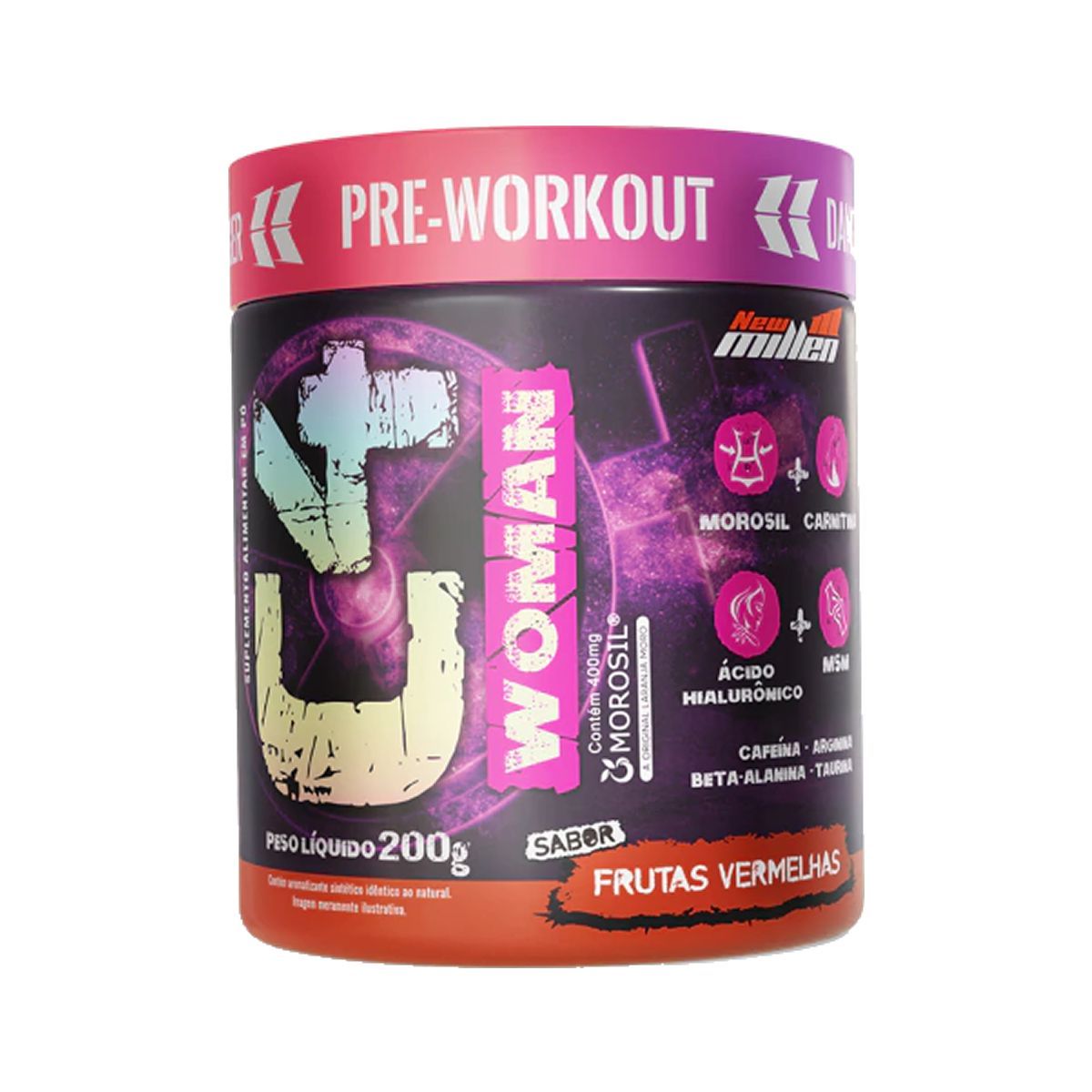 C4 Woman - 200g Frutas Vermelhas - New Millen