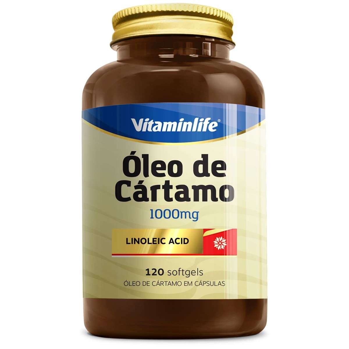 CA Linoleic Acid �leo de C�rtamo e �cido Linoleico - 120 C�psulas - VitaminLife