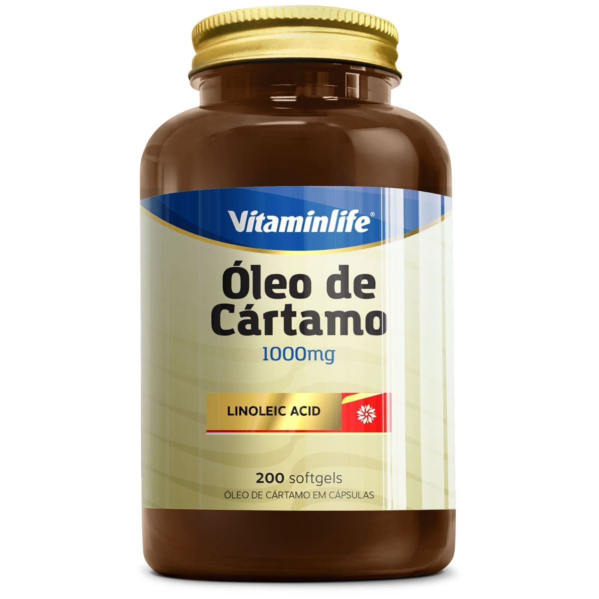 CA Linoleic Acid �leo de C�rtamo e �cido Linoleico - 200 C�psulas - VitaminLife