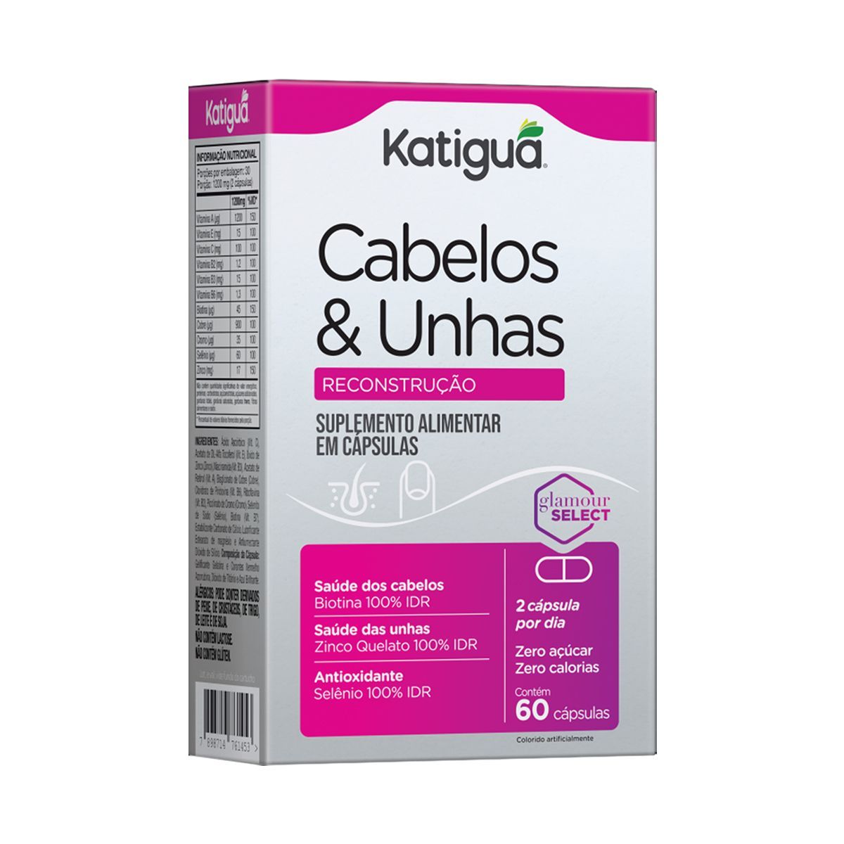 Cabelos & Unhas - 60 C�psulas - Katigu�