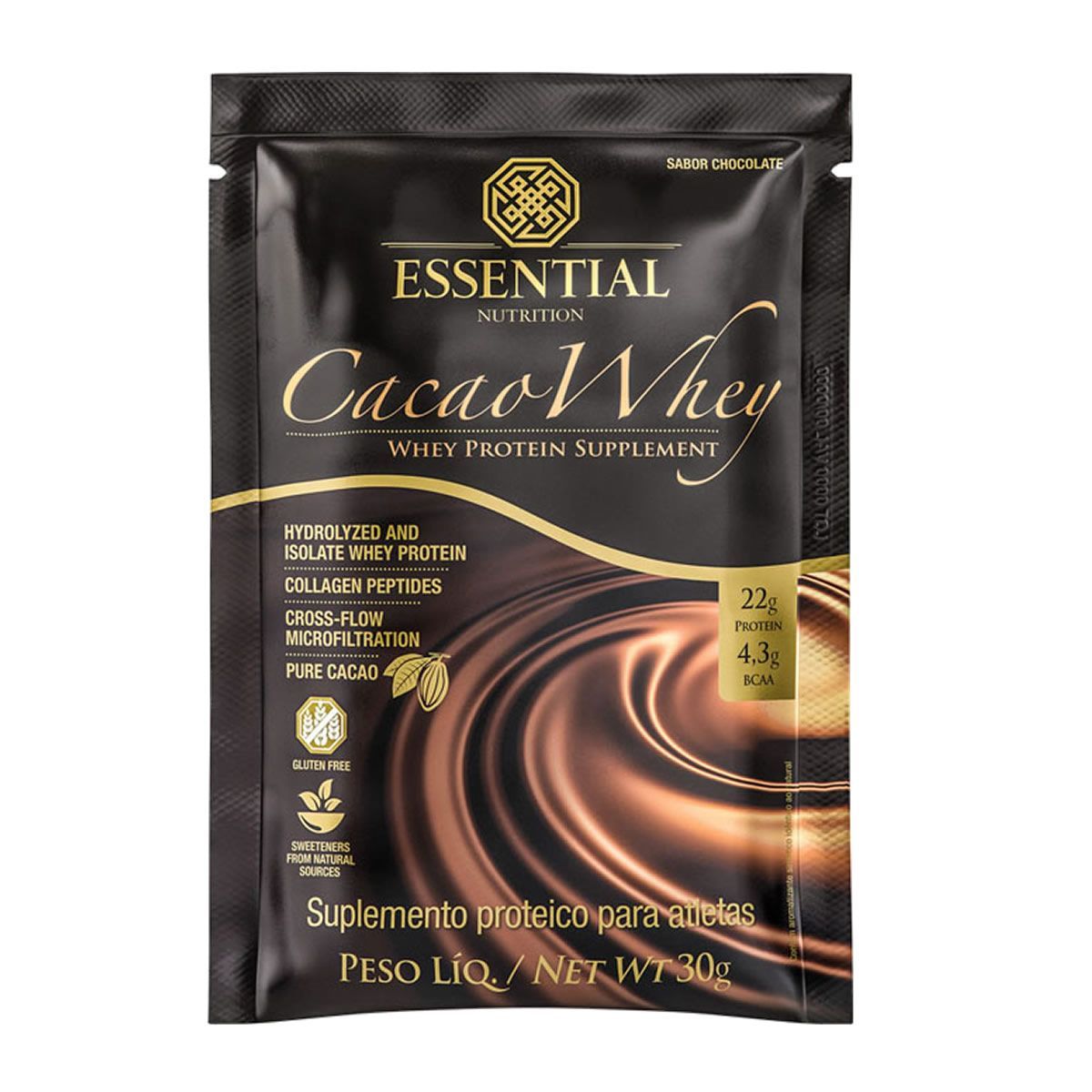 Cacao Whey - 1 Sach� 30g Chocolate - Essential Nutrition