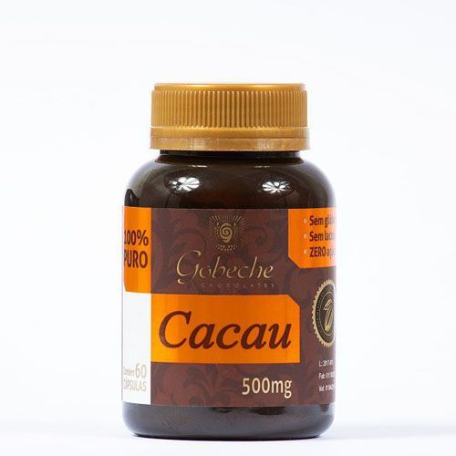 Cacau 500mg - 60 C�psulas - Gobeche*** Data Venc. 12/10/2020