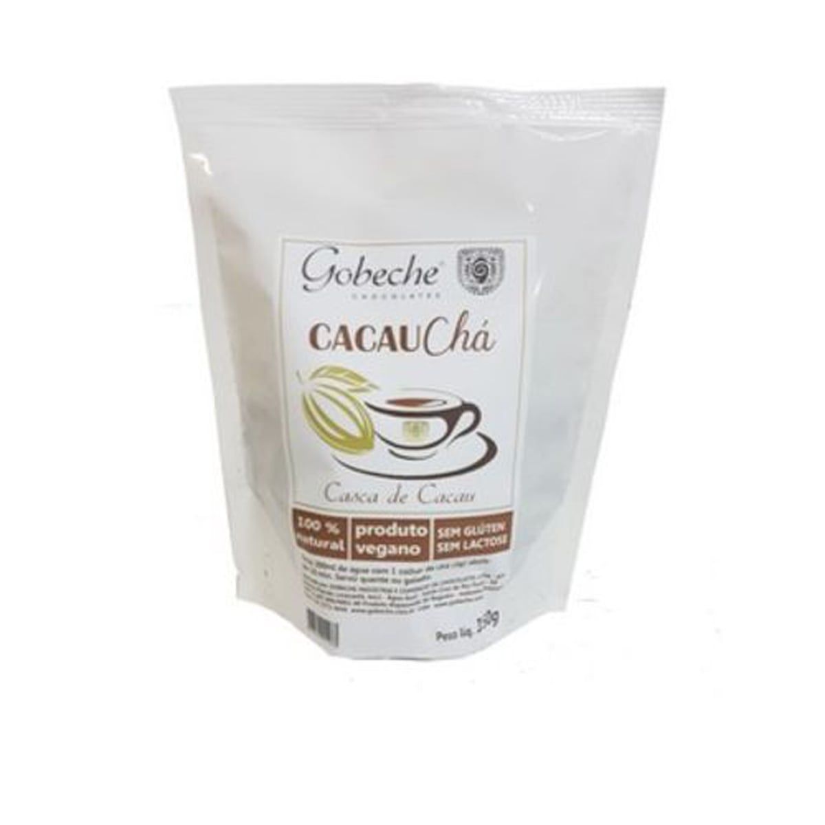 Cacau Ch� - 150g Cascas de Cacau - Gobeche Chocolates