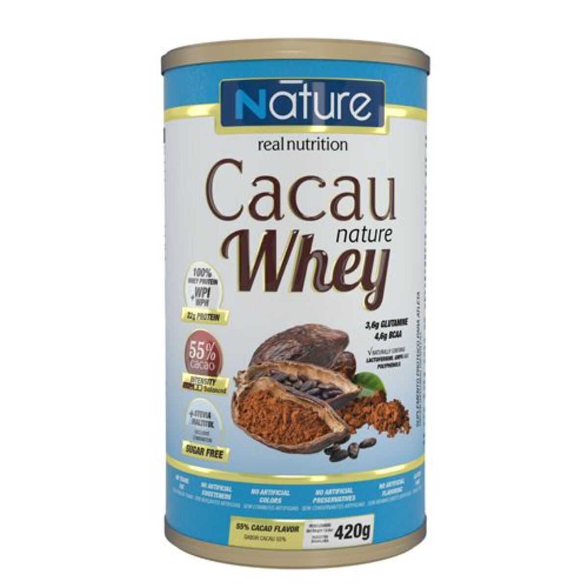 Cacau Nature Whey 55% Cacao - 420g -  Nature