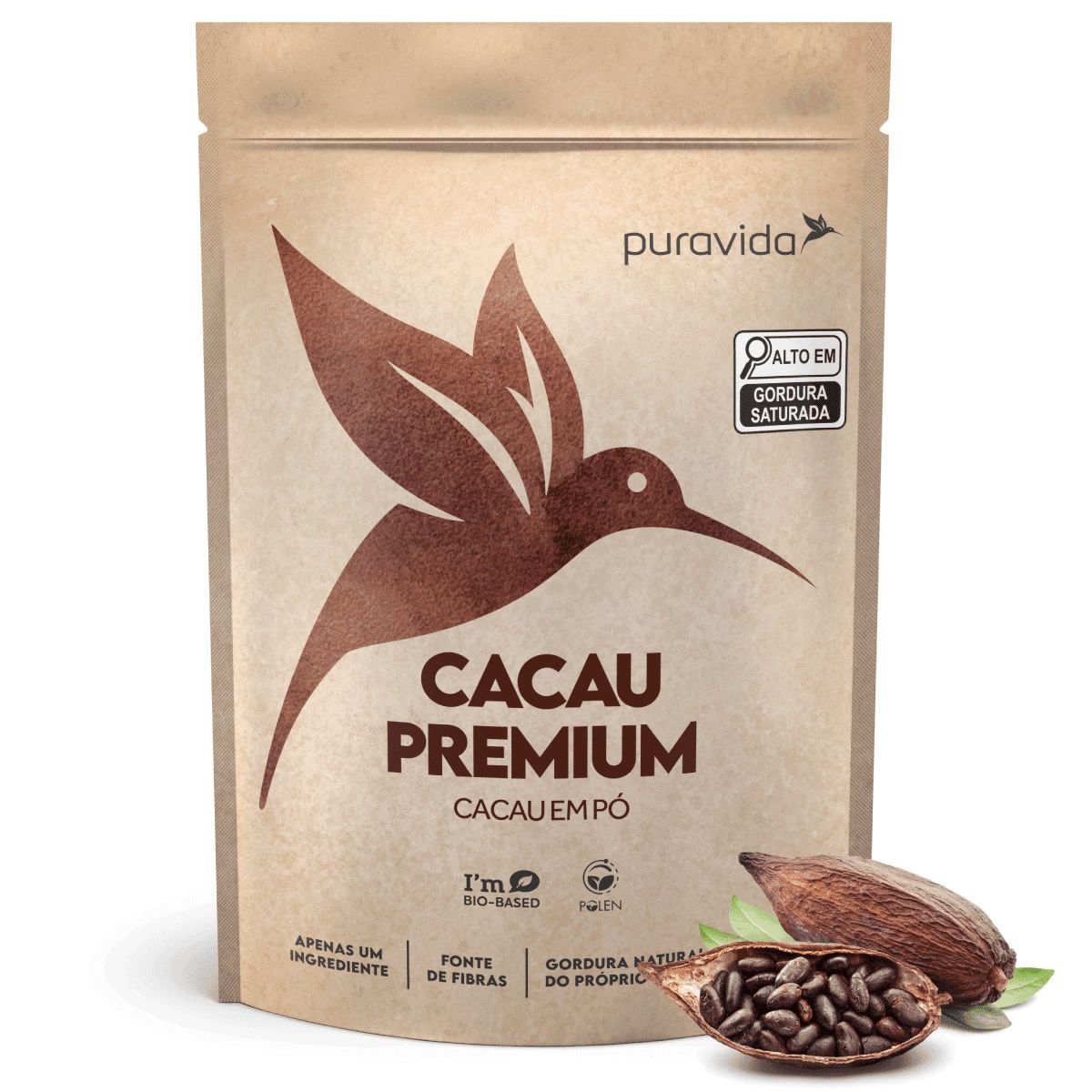 Cacau Premium -  250g Cacau em P� - Puravida