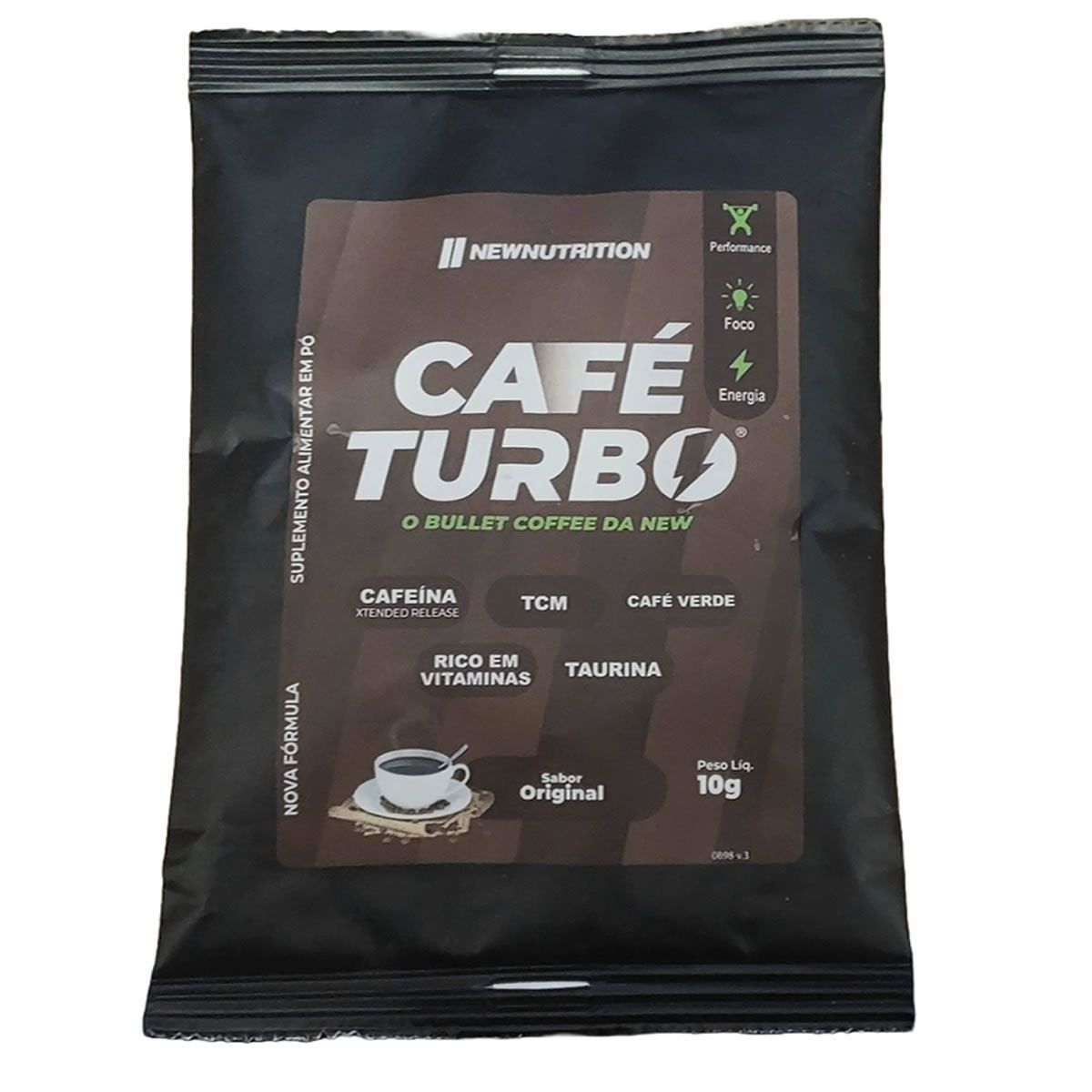 Caf� Turbo - 1 Sach� 10g Original - Newnutrition