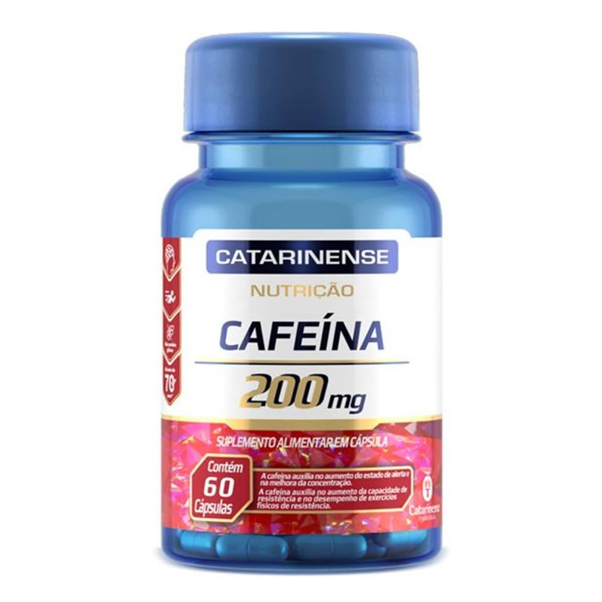 Cafe�na - 60 C�psulas - Catarinense Nutri��o