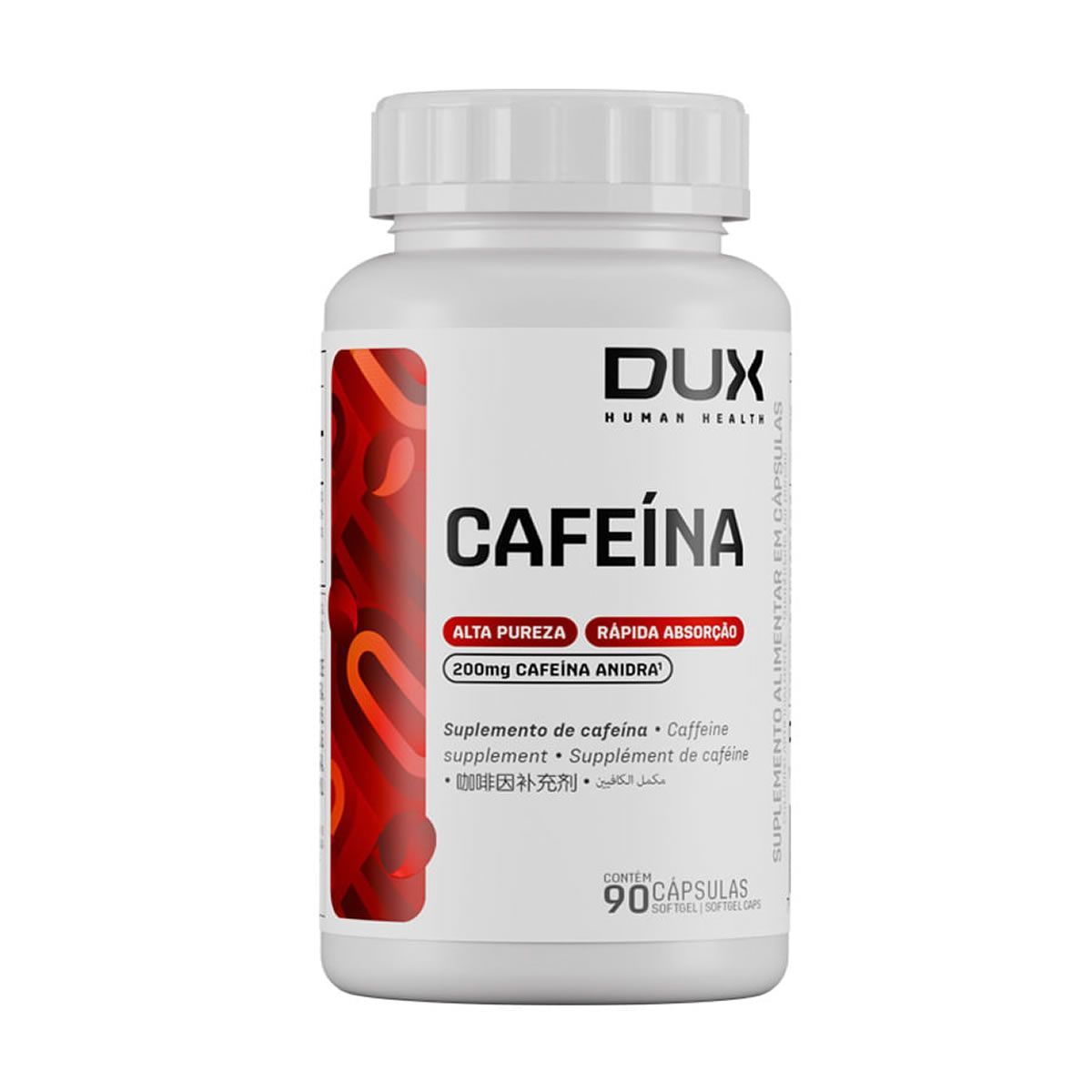 Cafe�na -  90 C�psulas Softgel - Dux Nutrition