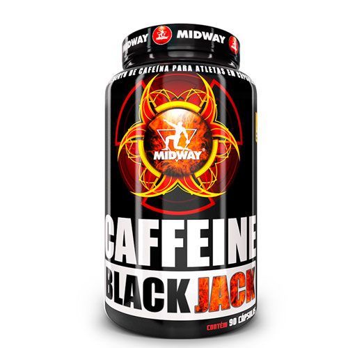 Caffeine Black Jack - 90 c�psulas pura cafeina - Midway