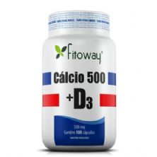 Calcio 500 + D3 - 180 C�psulas - Fitoway