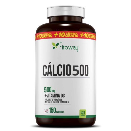 C�lcio 500mg - 150 C�psulas - Linha Farma -  Fitoway