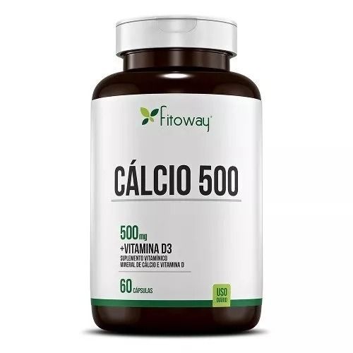 C�lcio 500mg - 60 C�psulas - Linha Farma -  Fitoway
