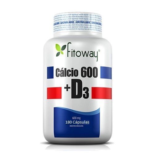 Calcio 600 + D3 - 180 C�psulas - Fitoway