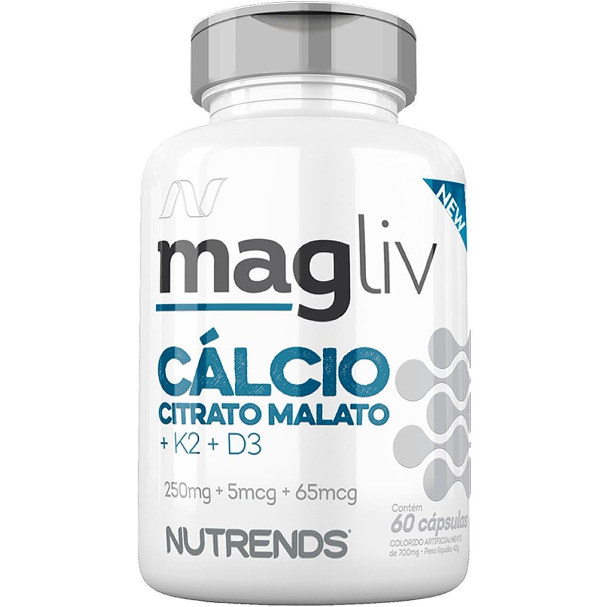 C�lcio Citrato Malato - 60 C�psulas - Nutrends*** Data Venc. 30/09/2023