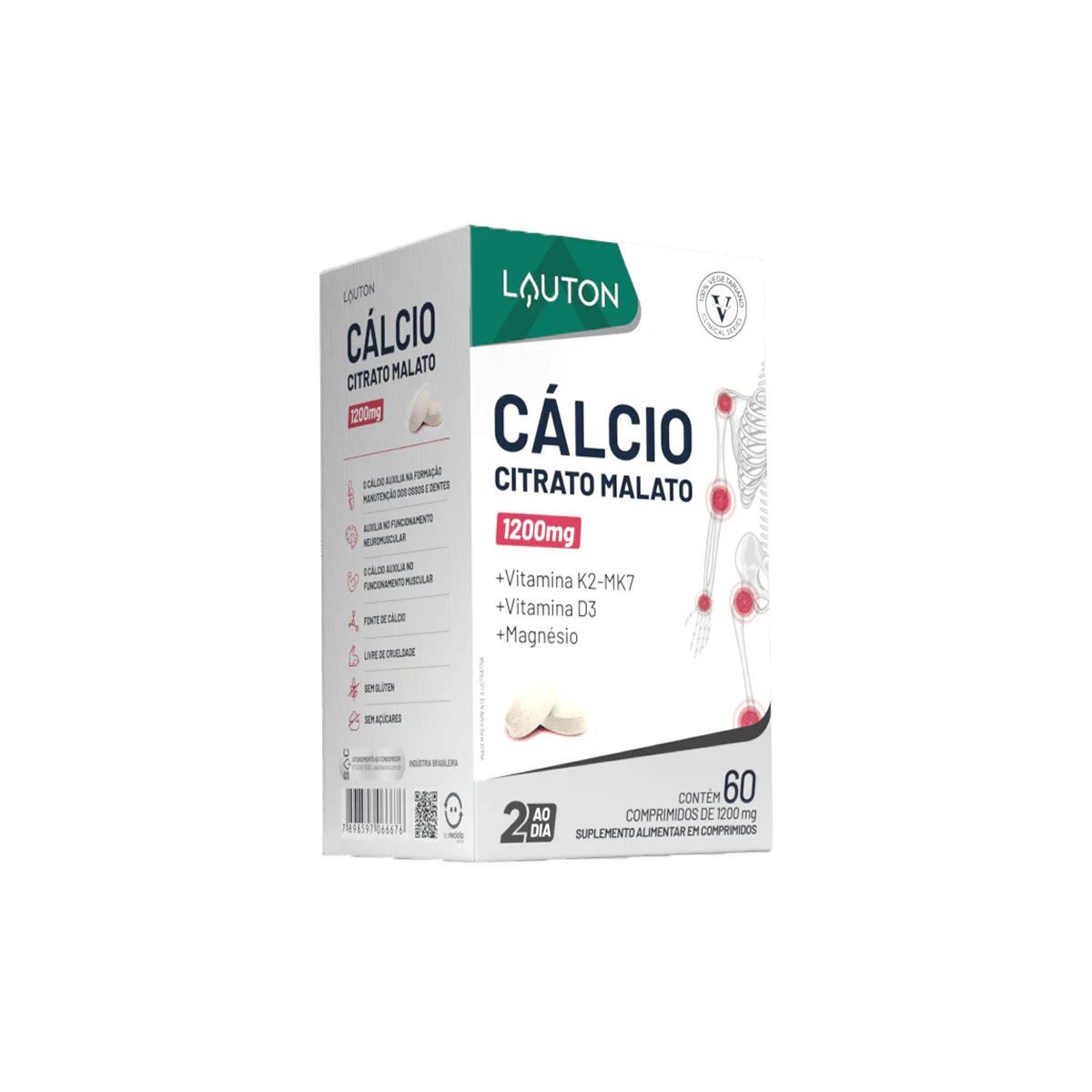 Calcio Citrato Malato - 60 Comprimidos - Lauton Nutrition