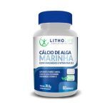 C�lcio de Alga Marinha com Magn�sio e Vit. D3 - 60 C�psulas - Litholife