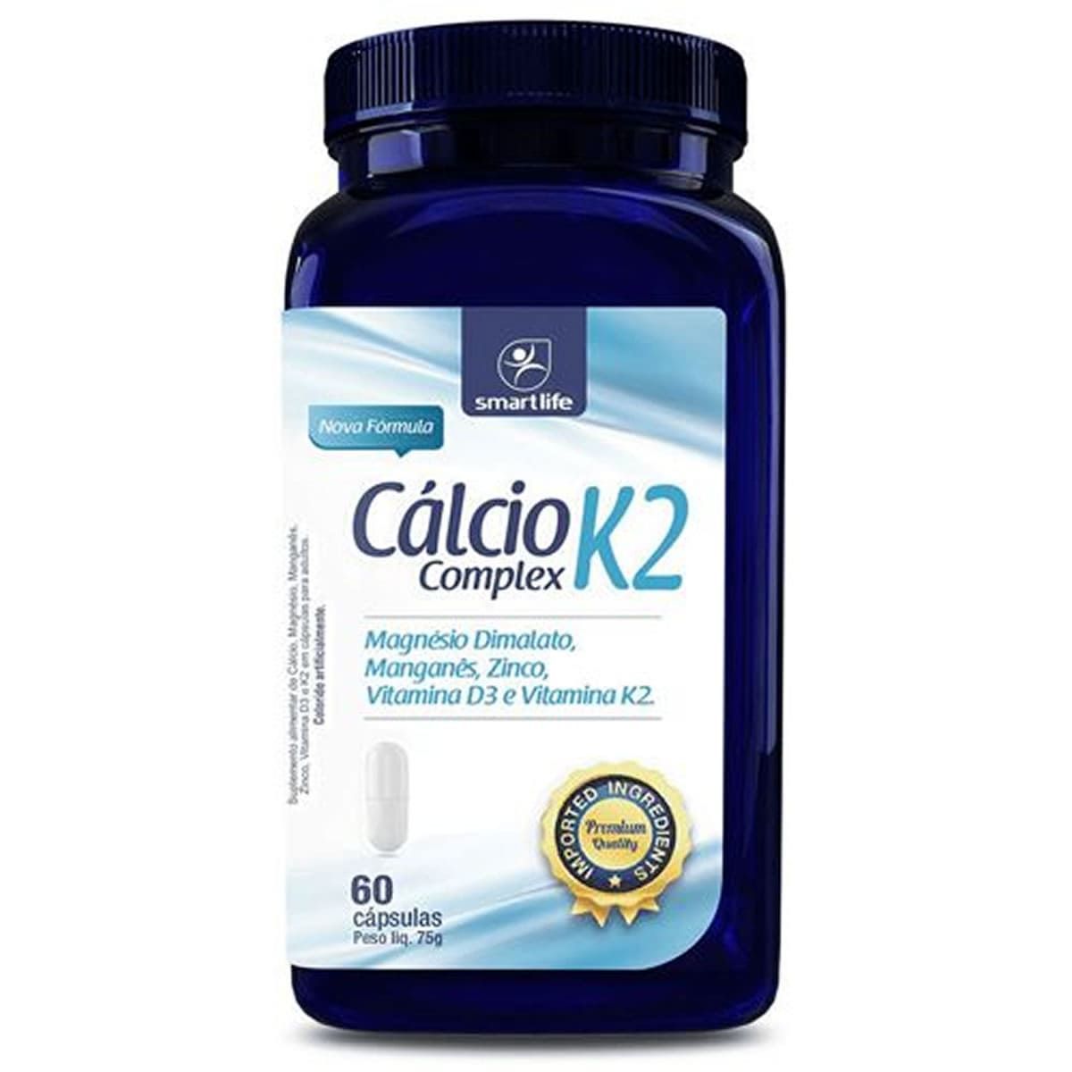 C�lcio K2 Complex - 60 C�psulas - Smart Life