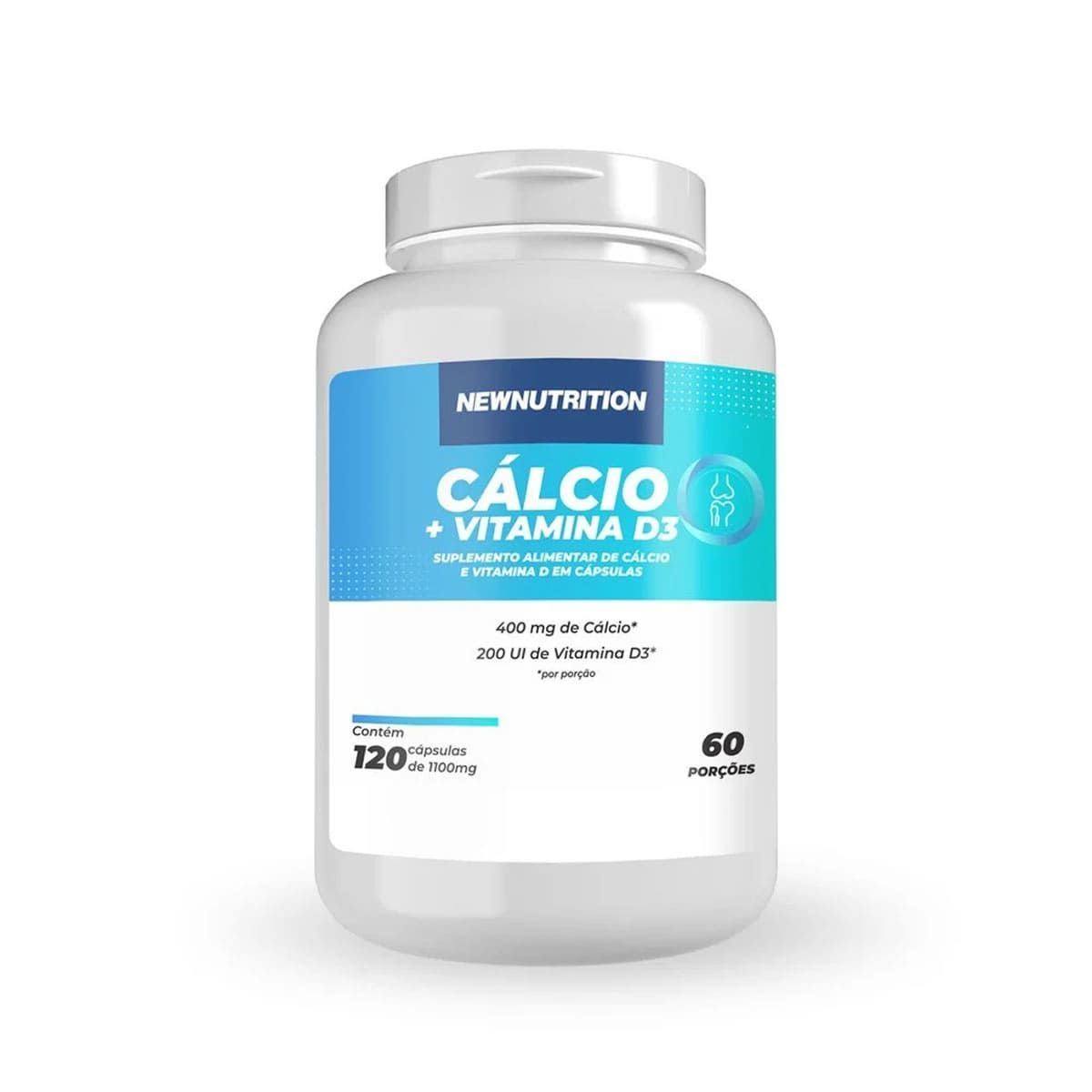 C�lcio + Vitamina D3  - 120 C�psulas - NewNutrition*** Data Venc. 30/04/2023