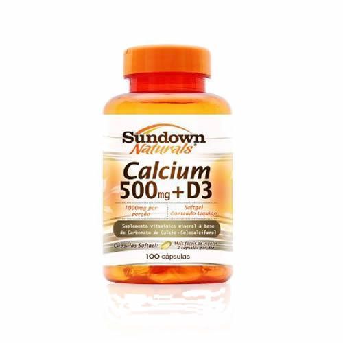 Calcium 500 Mg+D3 - 100 Softgels - Sundown