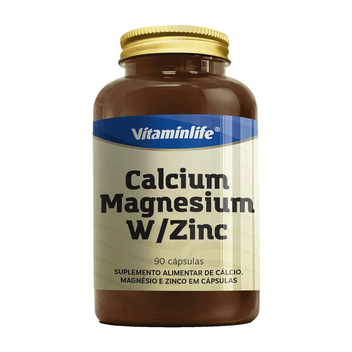 Calcium, Magnesium W/Zinc - 90 c�psulas - Vitaminlife*** Data Venc. 31/10/2026