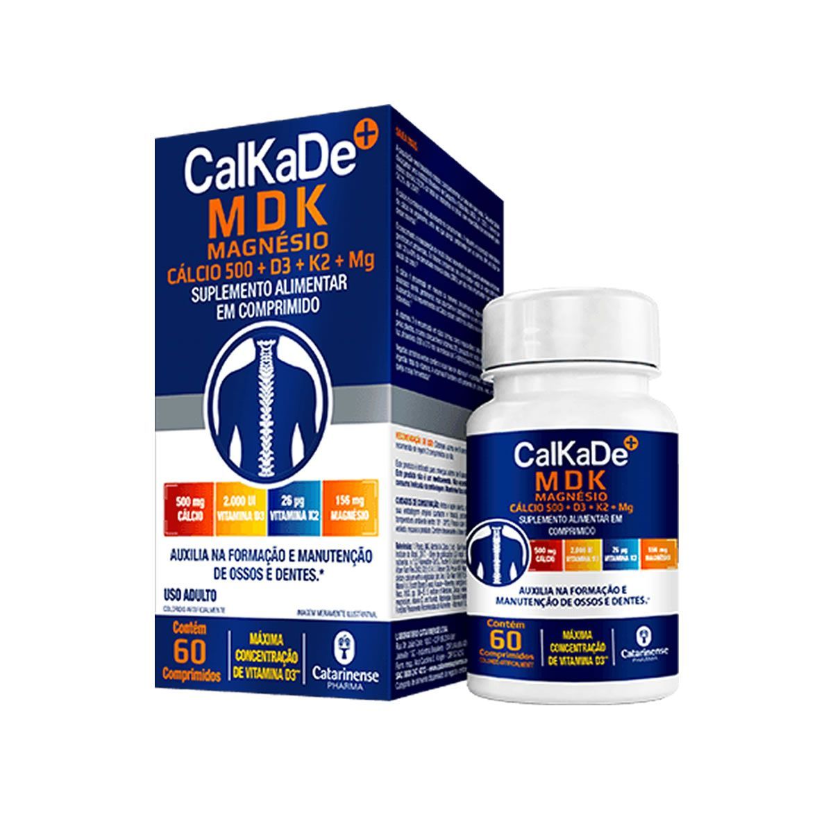 CalKaDe MDK - 60 Comprimidos - Catarinense Nutri��o