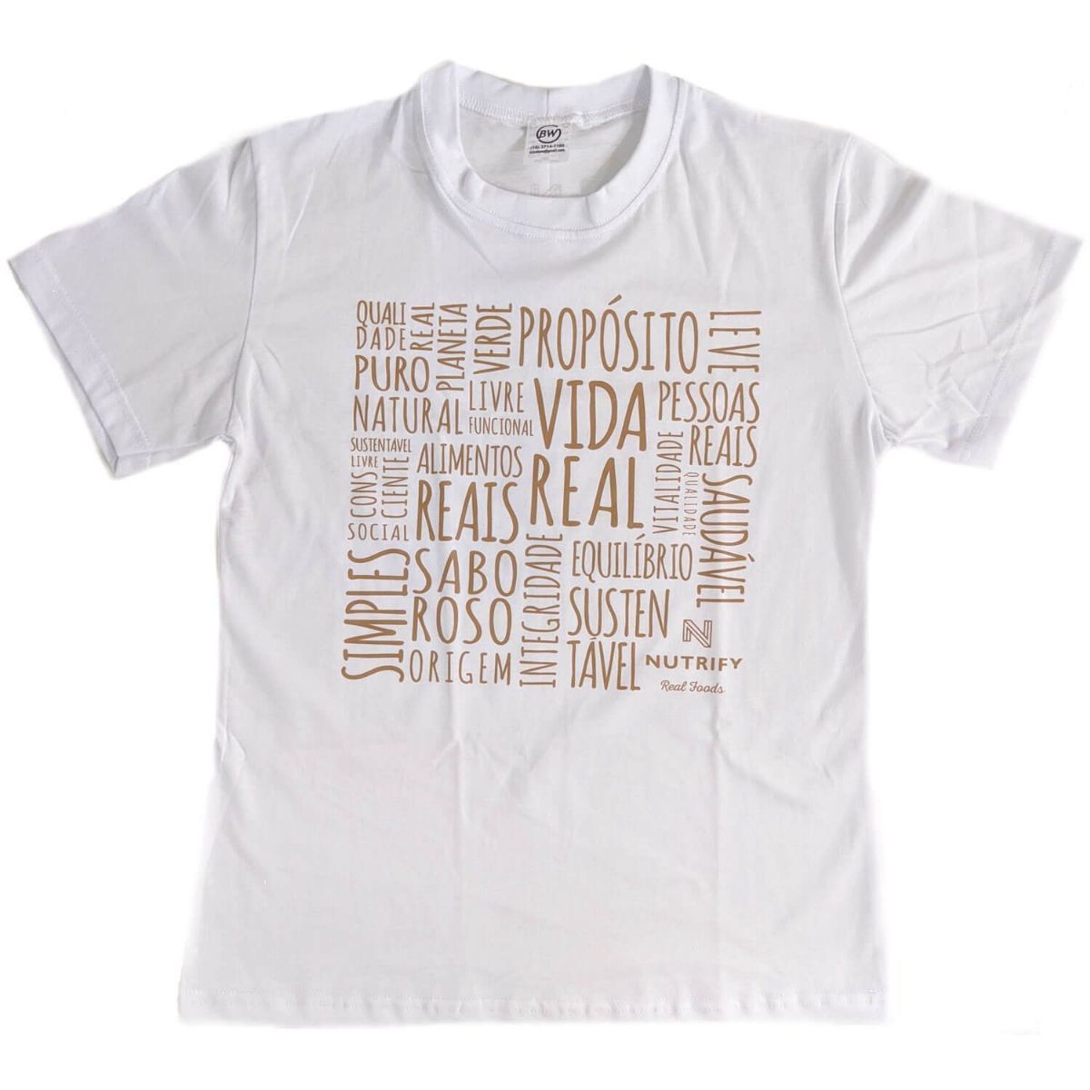 Camiseta Algod�o Masculina - Tamanho G - Nutrify